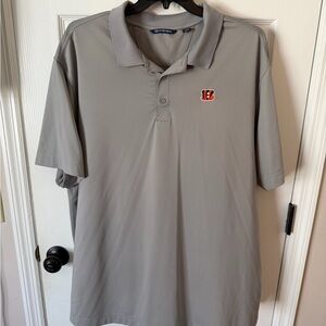 Cutter & Buck Bengals Light Gray Polo Shirt
